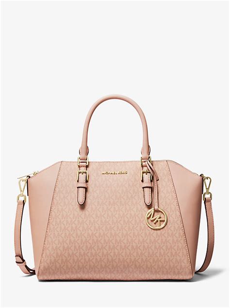 ciara satchel michael kors signature|Authentic Michael Kors Ciara Large Satchel Signature Handbag .